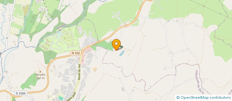 localisation de l'entreprise ARSAC & FILS  SAINT-JEAN-LE-CENTENIER