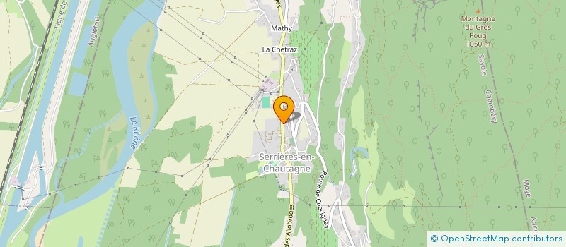 localisation de l'entreprise ARSAC PLOMBERIE ET CLIMATISATION  SERRIERES-EN-CHAUTAGNE