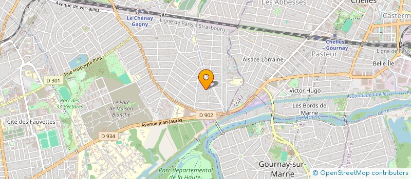 localisation de l'entreprise ARSCENE BEKAR à GAGNY