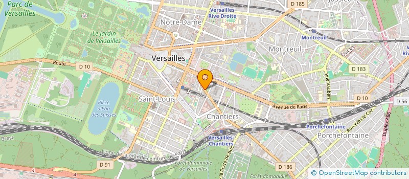 localisation de l'entreprise ARSCOGNITIS à VERSAILLES