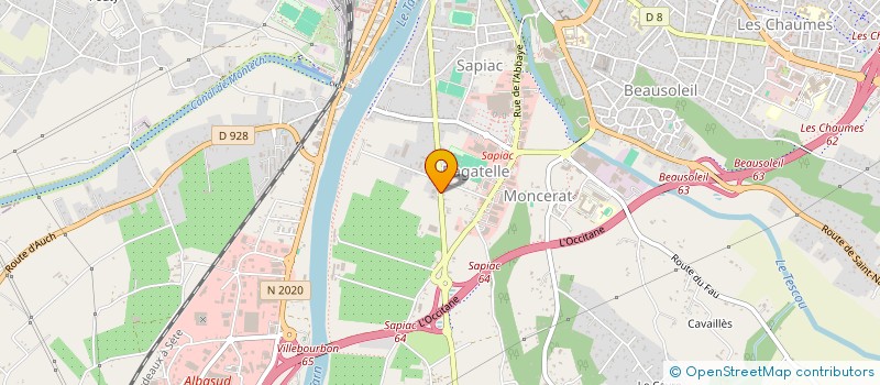 localisation de l'entreprise ARSE  MONTAUBAN