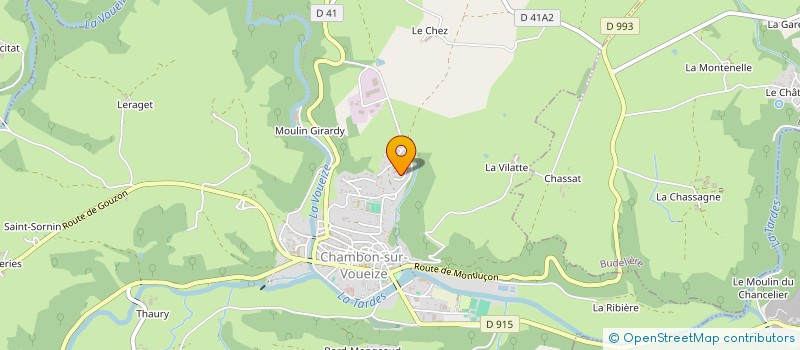 localisation de l'entreprise ARSELIO à CHAMBON-SUR-VOUEIZE