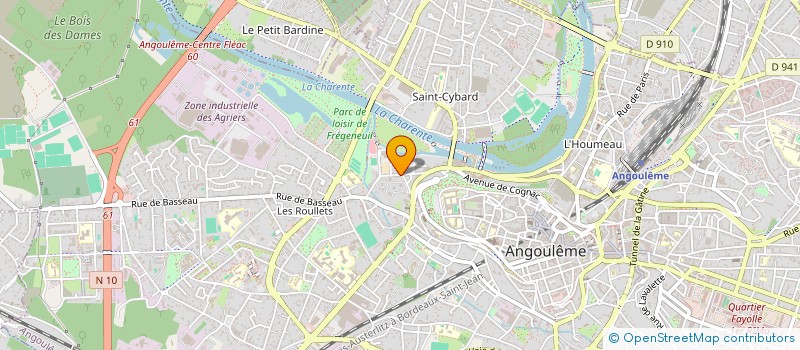 localisation de l'entreprise ARSENAL16 à ANGOULEME