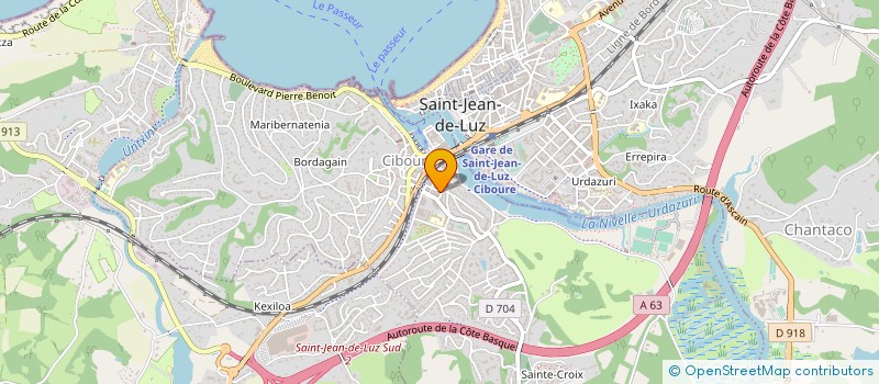 localisation de l'entreprise ARSENE à SAINT-JEAN-DE-LUZ
