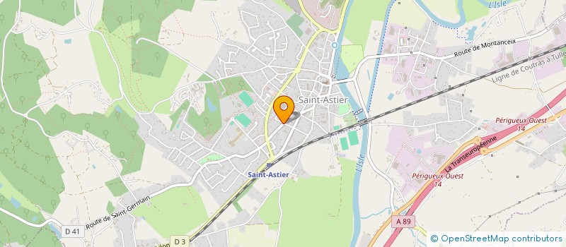 localisation de l'entreprise ARSENE  SAINT-ASTIER