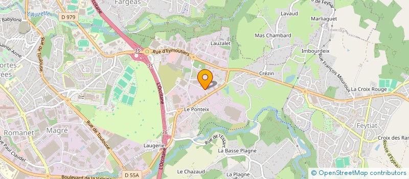 localisation de l'entreprise ARSENE à FEYTIAT