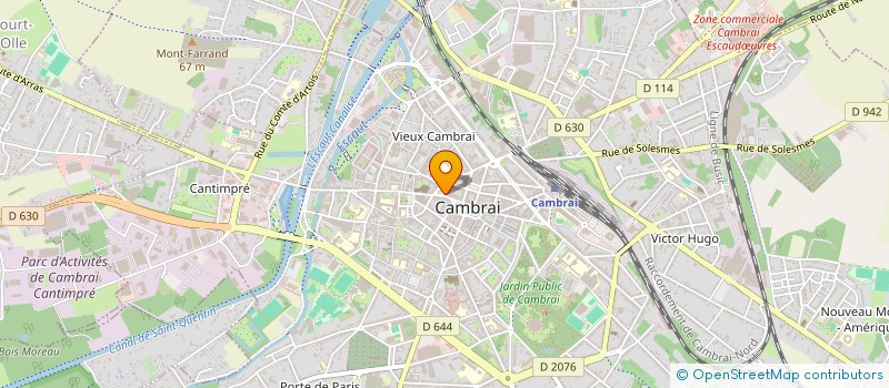 localisation de l'entreprise ARSENE CHAUSSURES à CAMBRAI