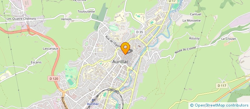 localisation de l'entreprise ARSENE IMAGES  AURILLAC