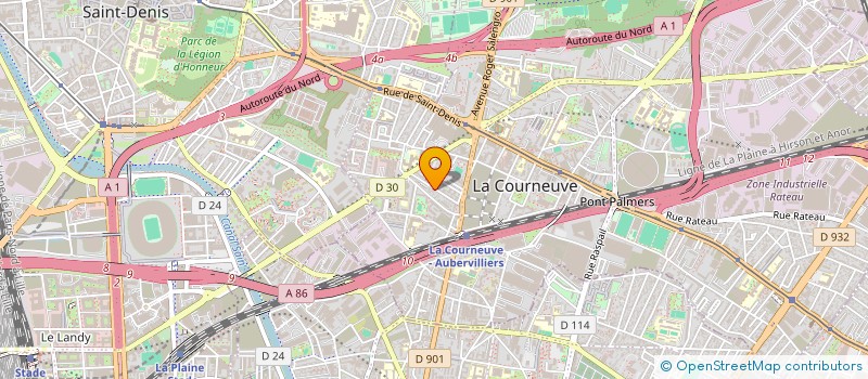 localisation de l'entreprise ARSENESCU IRINA à LA COURNEUVE