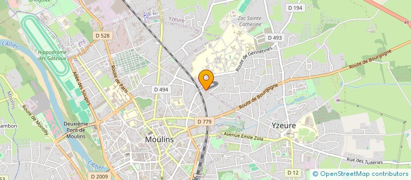 localisation de l'entreprise ARSENIC à YZEURE