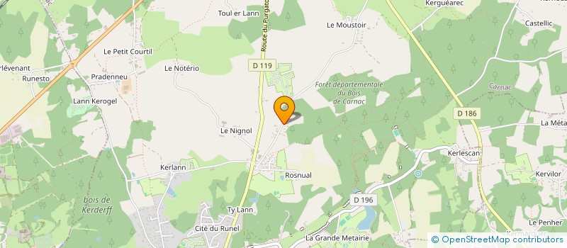 localisation de l'entreprise ARSENIC & BOULE DE GOMME  CARNAC