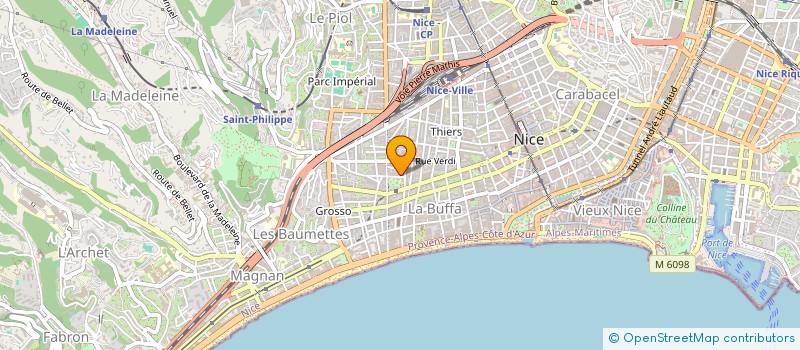 localisation de l'entreprise ARSENII à NICE