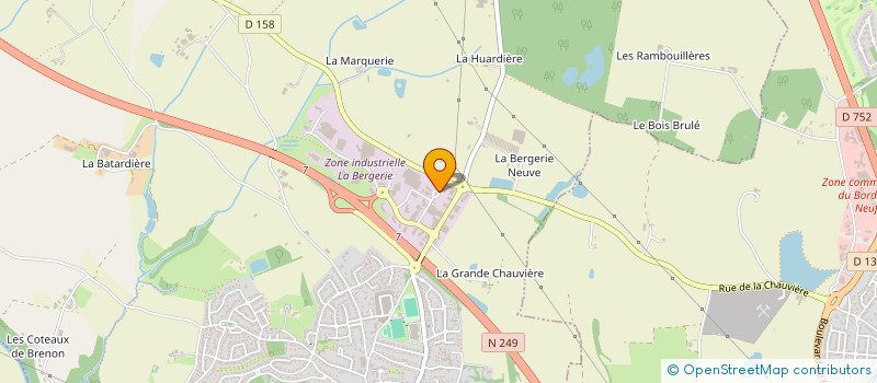 localisation de l'entreprise ARSENS à CHOLET
