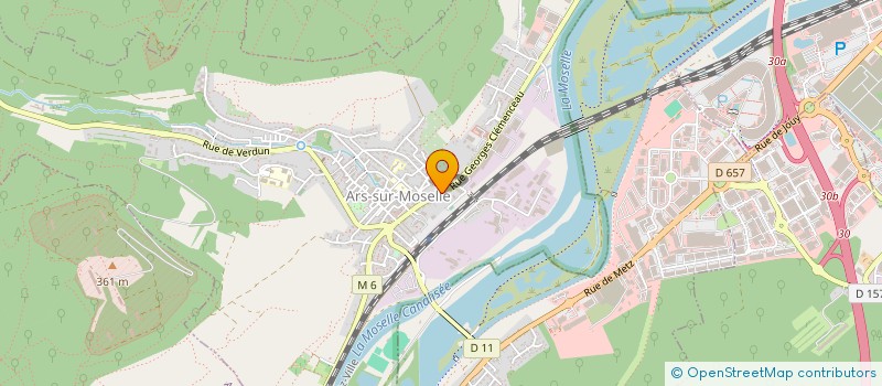 localisation de l'entreprise ARSIANS PRODUCTION  ARS-SUR-MOSELLE