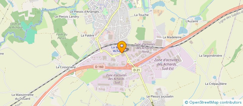 localisation de l'entreprise ARSIDEL à LES ACHARDS