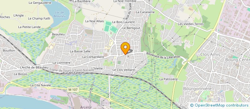 localisation de l'entreprise ARSILU à COUERON