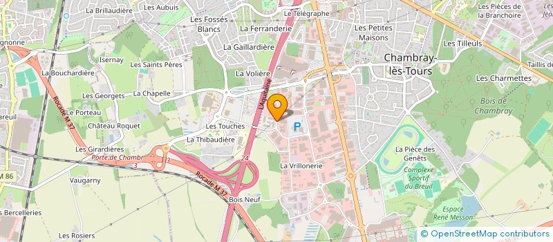 localisation de l'entreprise ARSIM 38  CHAMBRAY-LES-TOURS