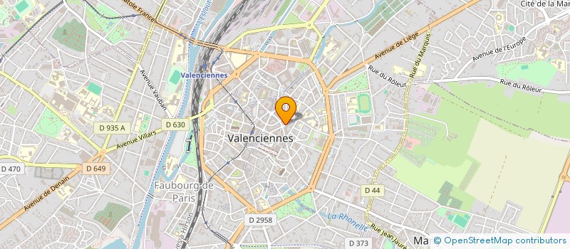 localisation de l'entreprise ARSINVEST 2 à VALENCIENNES