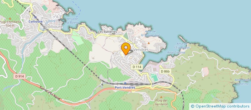 localisation de l'entreprise ARSO  PORT-VENDRES