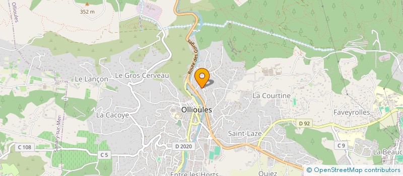 localisation de l'entreprise ARSO IMMO  OLLIOULES