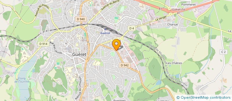 localisation de l'entreprise ARSONVAL  GUERET