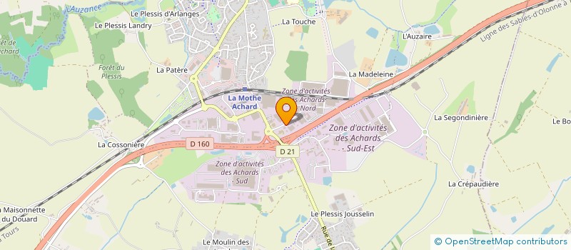 localisation de l'entreprise ARSTIME SERVICE à LES ACHARDS