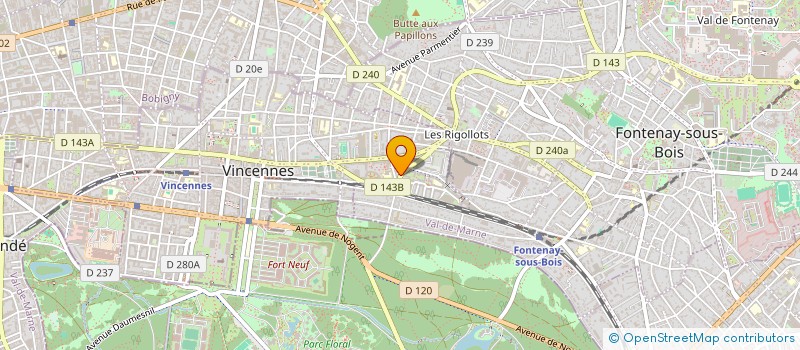 localisation de l'entreprise ARSTOT à VINCENNES