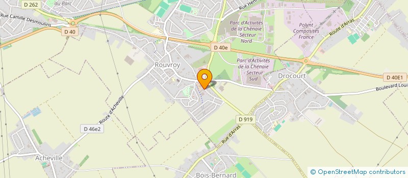 localisation de l'entreprise ARSTP à ROUVROY
