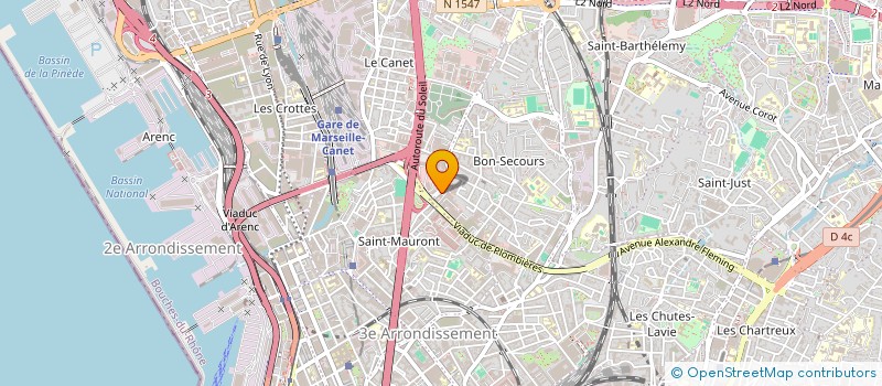 localisation de l'entreprise ARSTYLE FRANCE à MARSEILLE