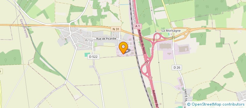localisation de l'entreprise ARSY LAVAGE PL à ARSY