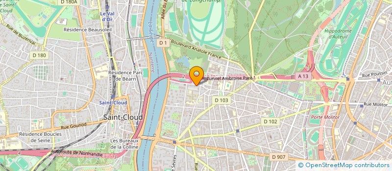 localisation de l'entreprise ARSYA CONSEIL  BOULOGNE-BILLANCOURT