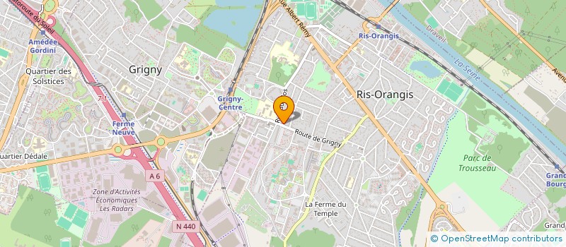 localisation de l'entreprise ART 19 à RIS-ORANGIS