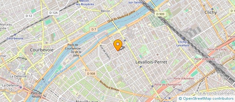 localisation de l'entreprise ART 2 BE  LEVALLOIS-PERRET