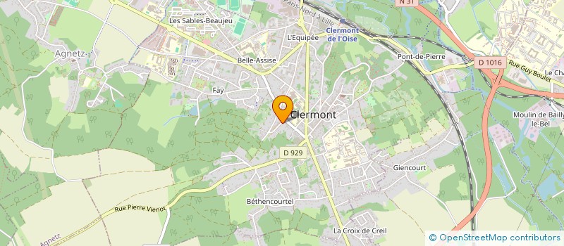 localisation de l'entreprise ART 2 CHAUX  CLERMONT