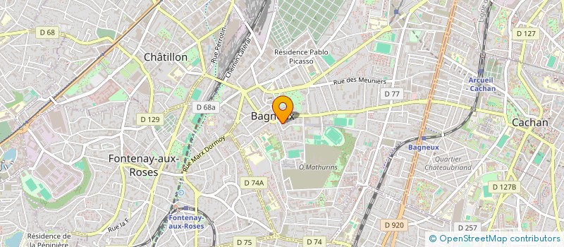 localisation de l'entreprise ART 2 CORPS à BAGNEUX