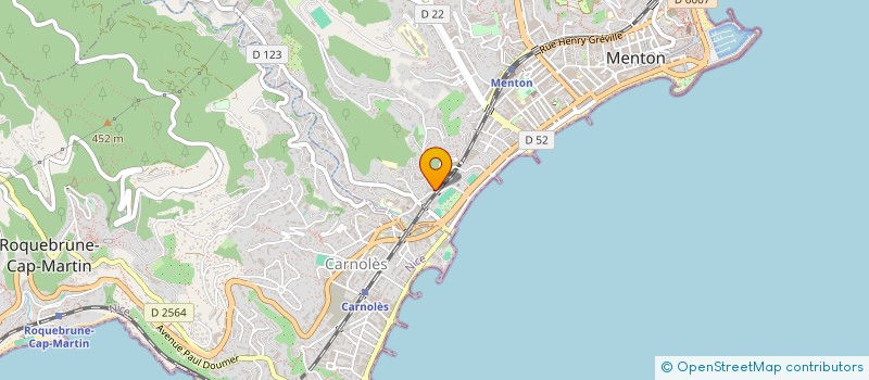 localisation de l'entreprise ART 3000 à MENTON