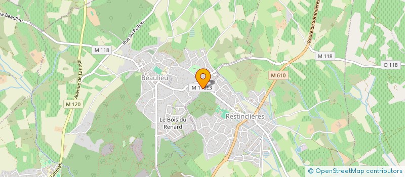 localisation de l'entreprise ART' 34 à BEAULIEU