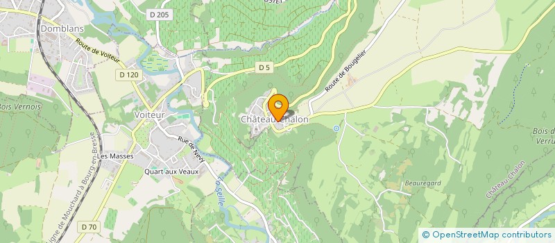 localisation de l'entreprise ART 360  CHATEAU-CHALON