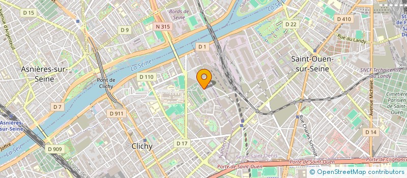 localisation de l'entreprise ART + à CLICHY