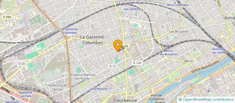 localisation de l'entreprise ART à LA GARENNE-COLOMBES