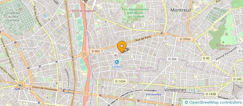 localisation de l'entreprise ART à MONTREUIL