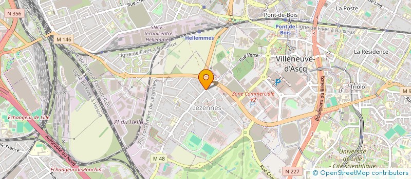 localisation de l'entreprise ART 57 à LILLE