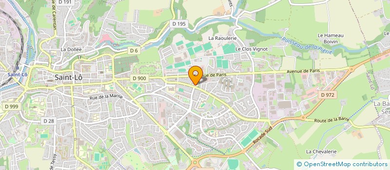 localisation de l'entreprise ART  SAINT-LO