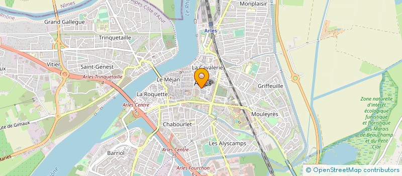 localisation de l'entreprise ART à ARLES