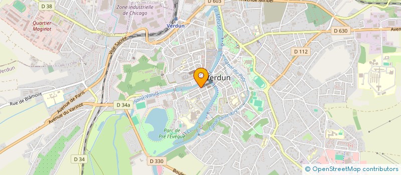 localisation de l'entreprise ART ACTION à VERDUN