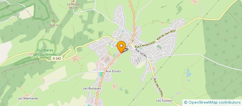 localisation de l'entreprise ART AGENCEMENT  LE RUSSEY