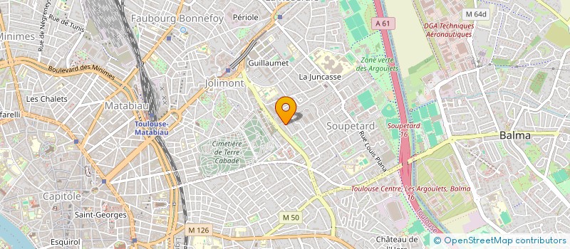localisation de l'entreprise ART'AIRE à TOULOUSE
