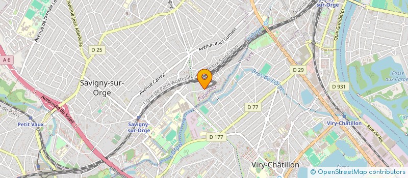 localisation de l'entreprise ART & AME à SAVIGNY-SUR-ORGE
