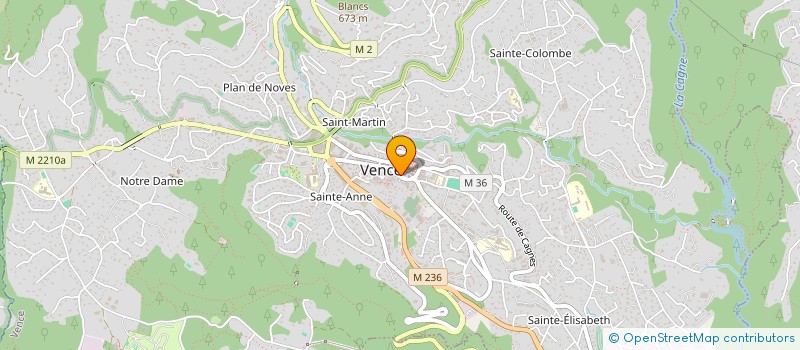 localisation de l'entreprise ART AND TOURS à VENCE