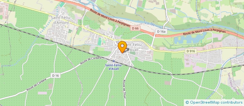 localisation de l'entreprise ART AZUR YOGA  SAINT-FELIU-D'AVALL